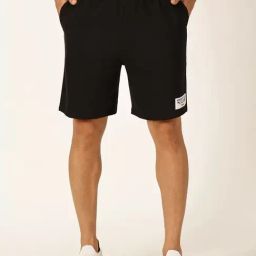 Thomas Scott Jet Black Regular Fit Shorts-picture-9
