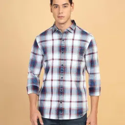 Wrangler Multicolor Regular Fit Check Cotton Shirt-picture-17