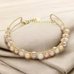 Sri Jagdamba Pearls Percy Pearl Bracelet For Women image 1