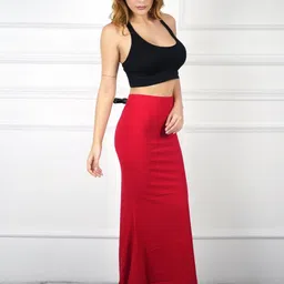 Kilvis Womens Saree Solid Stretchable & Mermaid Fit Shapewear image 5