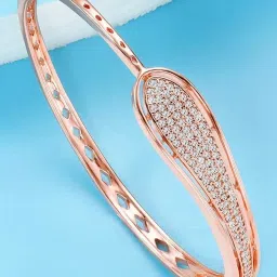 Peora Rose Gold Openable Kada for Women image 1