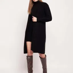 MADAME Black Self Pattern Shrug image 1