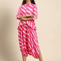 Mabish By Sonal Jain Pink Ombre Pattern Jumpsuit-picture-36