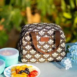 ZOUK Black Printed Lunch Bag image 1