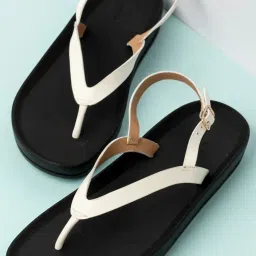 Inc.5 Women's White Back Strap Sandals image 1