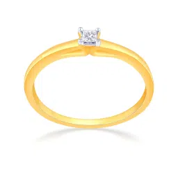 Malabar Gold and Diamonds 18k Yellow Diamond Ring for Women image 1