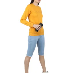 Monte Carlo Yellow Embroidered Pullover image 4