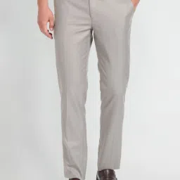 Arrow Grey Regular Fit Trousers image 1