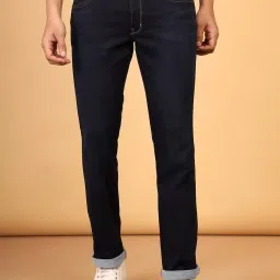 Wrangler Millard Dark Blue Regular Fit Lightly Washed Jeans image 1