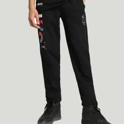 Puma x one8 Black Slim Fit Cotton Trackpants image 1