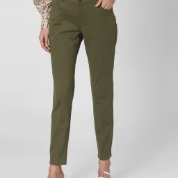Vero Moda Olive Green Skinny Fit Jeans image 1