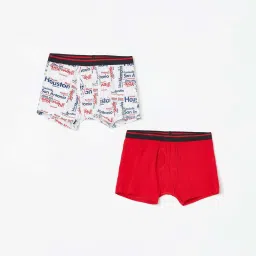 Fame Forever by Lifestyle Kids Red & White Printed Boxer image 1