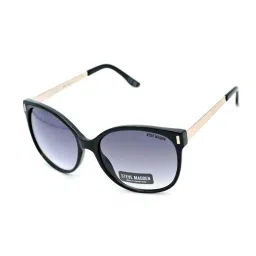 STEVE MADDEN Black Oversize Irregular Sunglasses for Women image 1