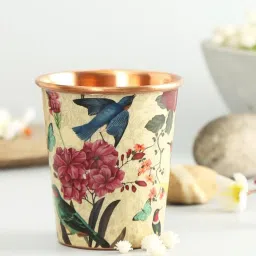 india circus by krsnaa mehta India Circus By Krshna Mehta Multi Copper Printed Drinking Glass image 1