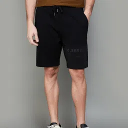 BOSSINI Black Regular Fit Shorts image 1