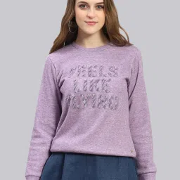 Monte Carlo Purple Graphic Print Sweatshirt image 1