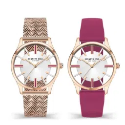 Kenneth Cole NEKCWLG2124002LD Analog Watch with Extra Strap for Women image 1