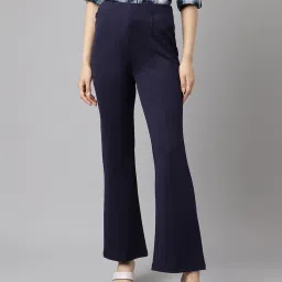 Latin Quarters Blue Regular Fit Mid Rise Pants image 1