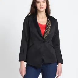 SHAYE Black Embellished Blazer image 1