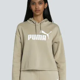 Puma Grey Logo Print Hoodie-image-28