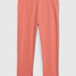 GAP Girls Pink Cotton Solid Leggings-picture-45