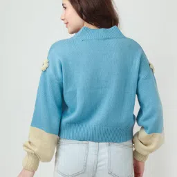 zink london zink Z Blue Embroidered Cardigan image 2