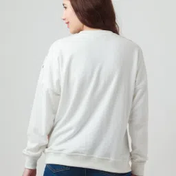 Zink London Off White Printed Sweatshirt image 2