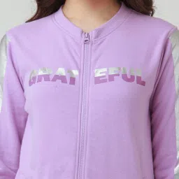 Zink London Purple Graphic Print Sweatshirt image 5