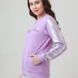 Zink London Purple Graphic Print Sweatshirt image 3