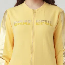 Zink London Yellow Graphic Print Sweatshirt image 5