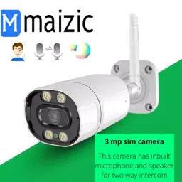 Maizic Mini Smart 4G Sim 3 MP Bullet Camera SD Card Recording Colored Night Vision, 0430ZQ77TOX image 2