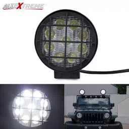 AllExtreme EX9FGW1 9 LED Spot Lamp with Fixed Safety Grill Mounting Bracket for Cars (27 W,White) image 5