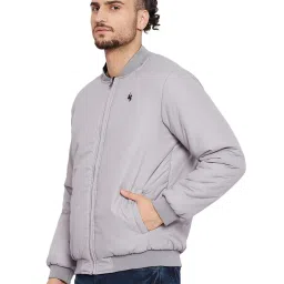 Cantabil Grey & Silver Full Sleeves Reversible Jacket image 3