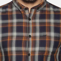 SHOWOFFFF Men Standard Slim Fit Checked Casual Shirt image 5