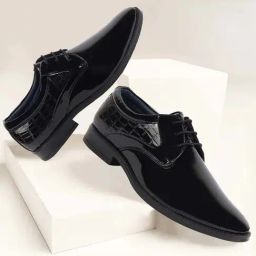 Fausto Men's Black Derby Shoes-picture-47