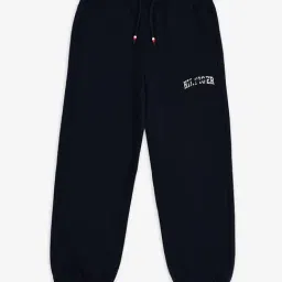 TOMMY HILFIGER Navy Boys Relaxed Fit Logo Mid Rise Jogger-image-62