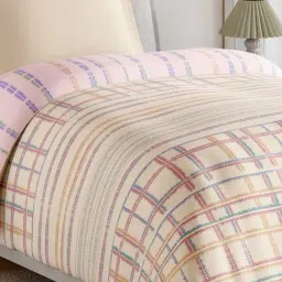 Spaces Light Taupe Cotton Geometric 144 TC Single Quilt image 4