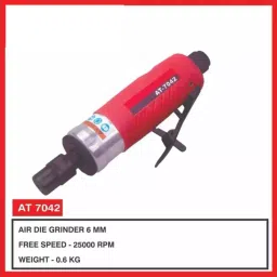 INTECO Mini Air Angle Die Grinder IR Type 1/4 inch (6.35 mm) Air Inlet and 25000 RPM Free Speed, AT 7042 (Without Cutting Wheel) image 2