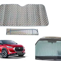 Auto Pearl F287 Dashboard Sun Shade Cover with Suction Cup for Nissan Magnite (Grey)-picture-23