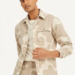 Levis Abstract Printed Spread Collar Cotton Denim Jacket image 5