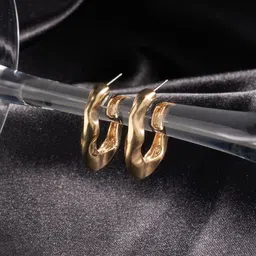 Forever Glam by Pantaloons Contemporary Half Hoop Earrings-picture-29