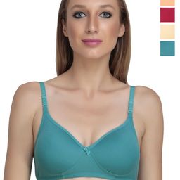 Liigne Pack Of 5 Full Coverage Lightly Padded All Day Comfort Everyday Bra-picture-17