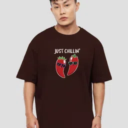 MaverIQ Graphic Printed Organic Cotton Oversized T-shirt-image-39