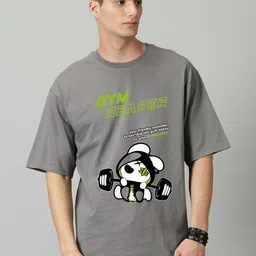 SLOWLORIS Men Graphic Printed Round Neck Oversized T-shirt-picture-57