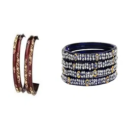 1ST TIME Set of 12 Artificial Stones Bangle-picture-30
