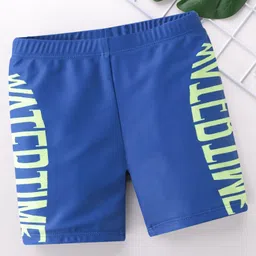 Pine Active Text Print Swimming Trunk - Blue-picture-22