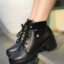 Shoetopia Kids Black Casual Boots-picture-32