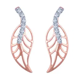 P.C. Chandra Jewellers 14 kt Gold & Diamond Earrings-picture-43