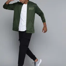 ALCIS Green Slim Fit Printed Sports Jacket image 4