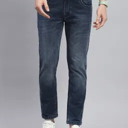 Monte Carlo Dark Blue Cotton Regular Fit Jeans image 1
